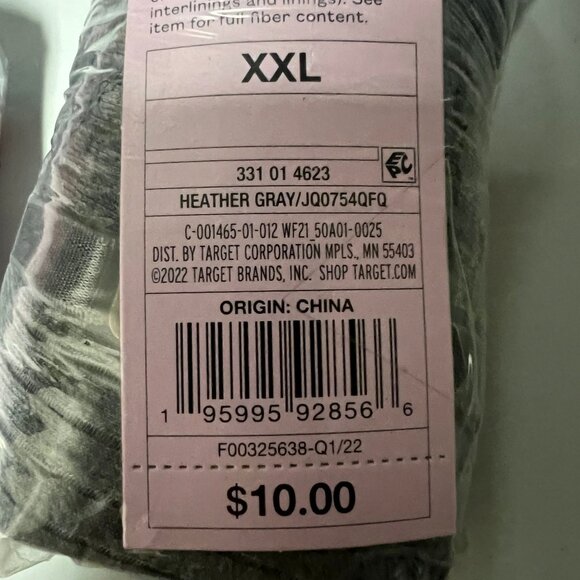 Wild Fable Women's Lace Trim Tiny Tank Top Heather Gray XXL - Picture 5 of 7